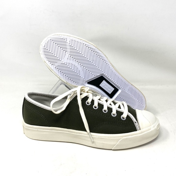 Converse Jack Purcell Low Top Canvas Khaki Women Sneakers Custom 167243C-GRWTOFF - Picture 4 of 11